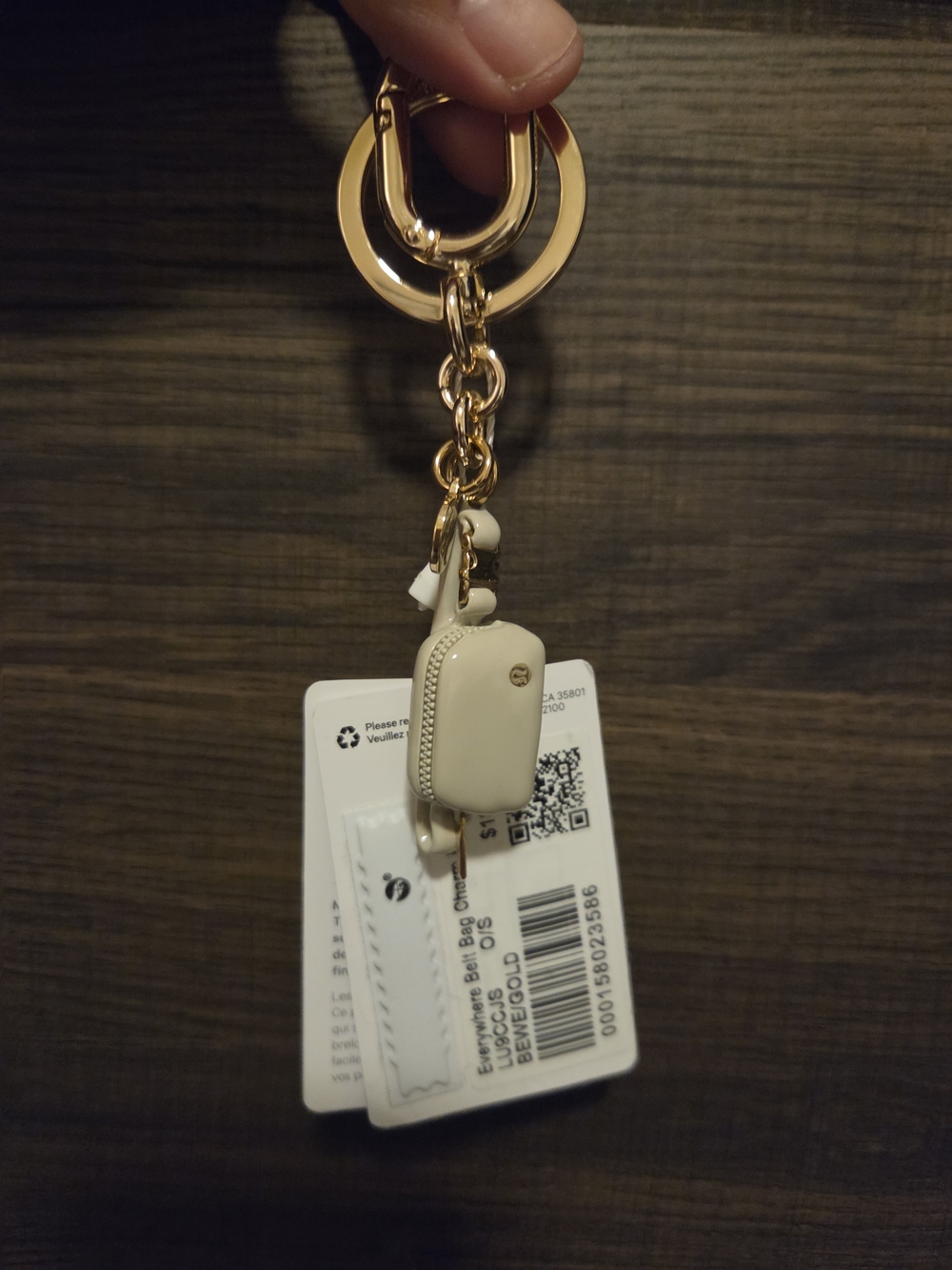 Everywhere Belt Bag Charm Keychain Beige